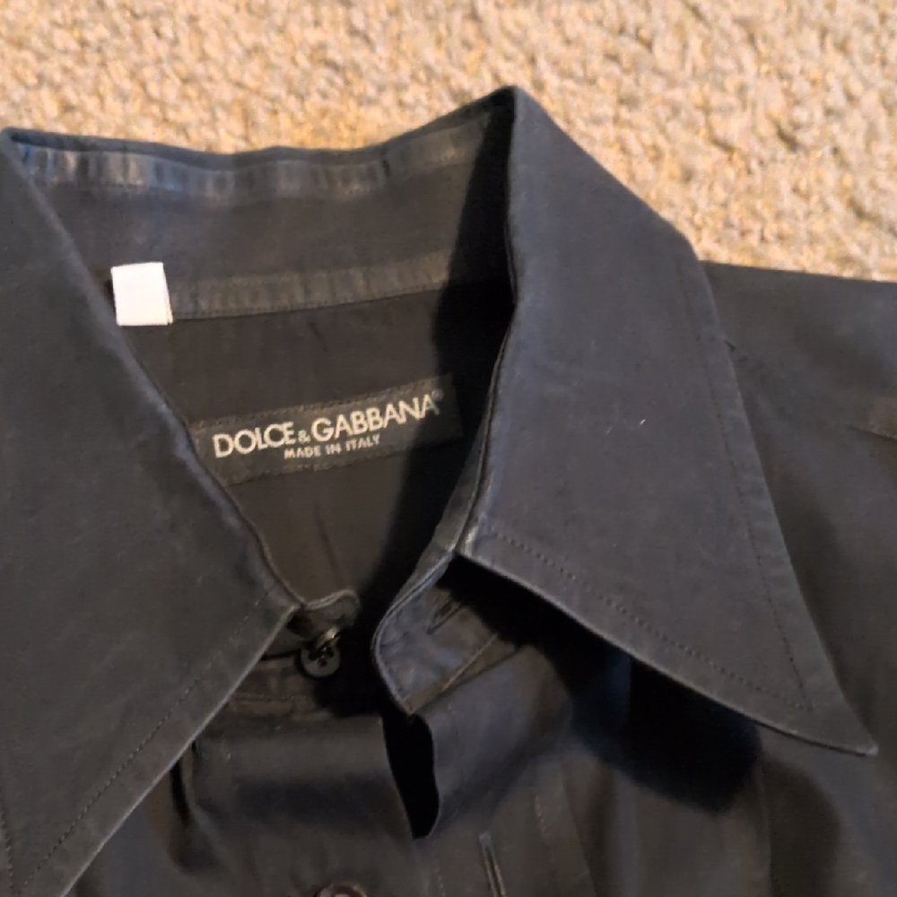 Dolce & Gabbana Black Dress Shirt